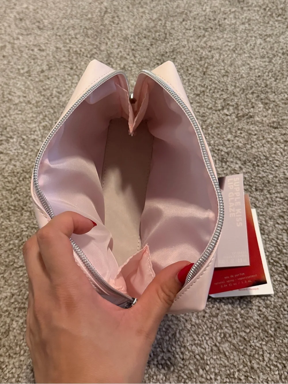 Kylie Cosmetics Pink Patent Makeup Pouch